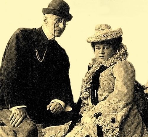 Grand Duke Nicholas Konstantinovich with wife Nadezhda Aleksandrovna.