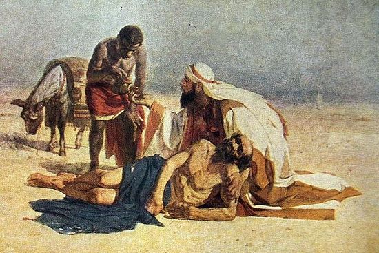 V.Surikov. The Good Samaritan. 1874