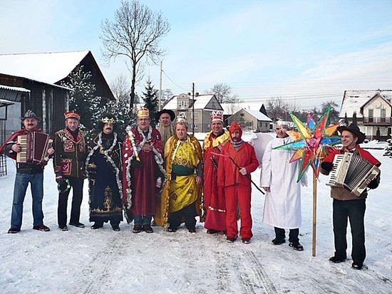 Christmas carolers, Poland