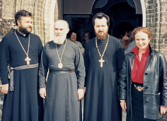 C митрополитом Сурожским Антонием (Блюмом) после Божественной литургии в Норидже. Великобритания, 1987 год