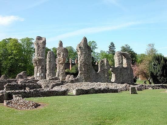 Bury St. Edmunds Abbey ruins, Suffolk