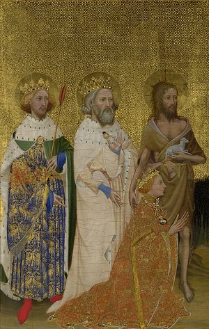 The Wilton Diptych. 14th c.