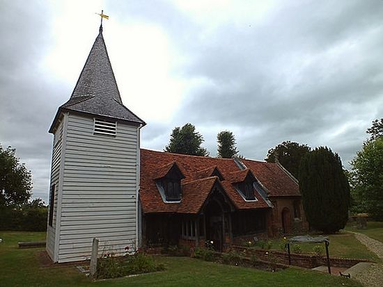 St. Andrew's early English Church in Greensted-juxta-Ongar, Essex.