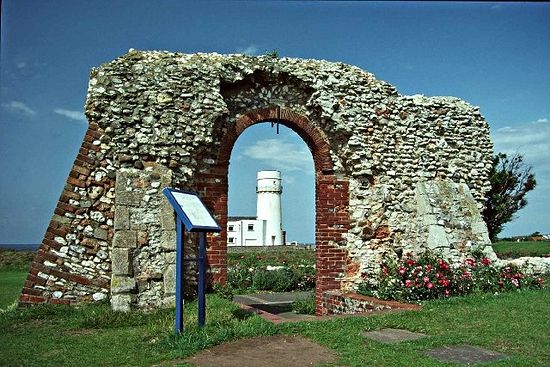 Ruins of St. Edmund's Chapel (13th c.) in Hunstanton, Norfolk.