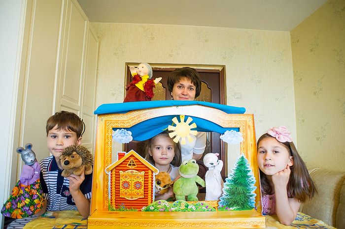 Гелена Королёва с детьми