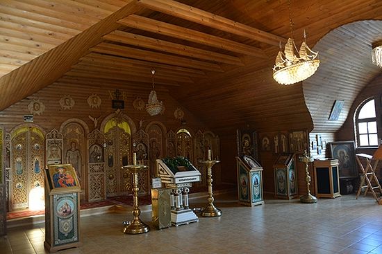 Деревянный храм в честь Песчанской иконы Богородицы. Фото: Андрей Кошик / «Русская планета»