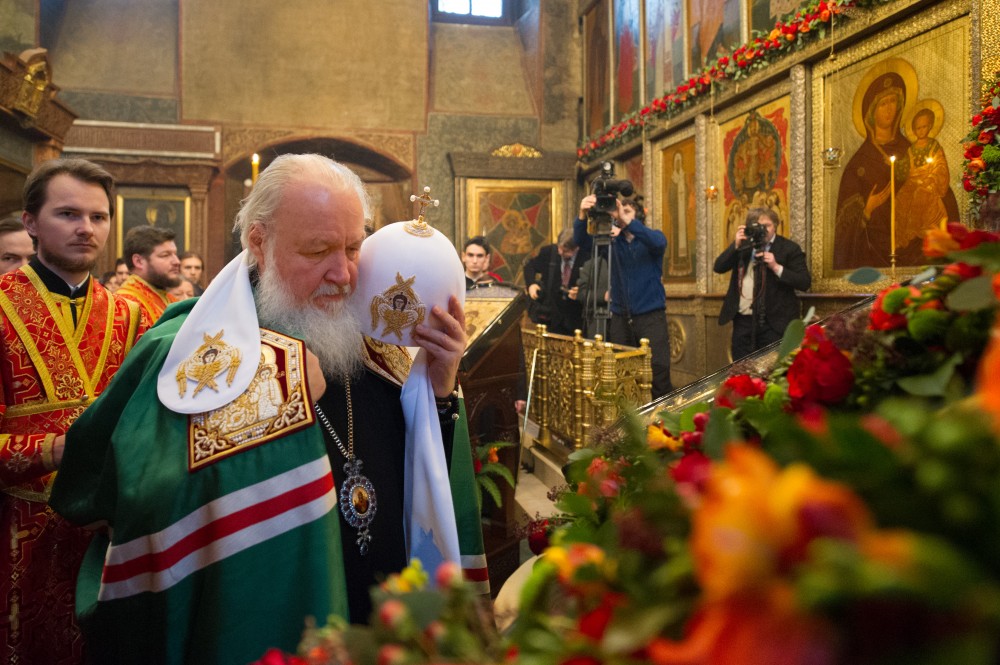 Патриаршее Богослужение в Сретенском монастыре.  Фото: Дмитрий Гливинский