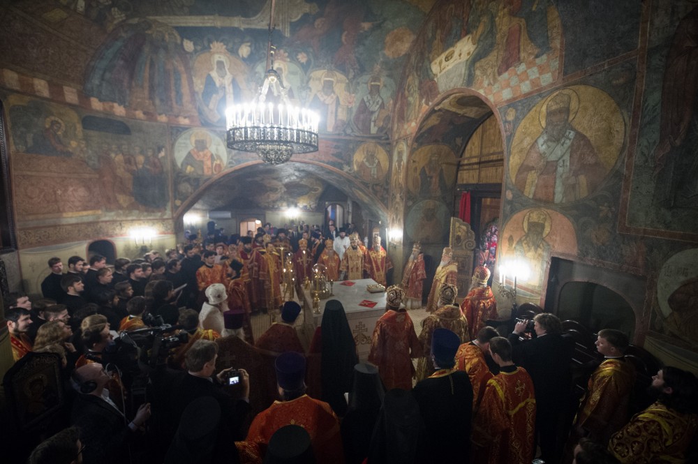 Патриаршее Богослужение в Сретенском монастыре.  Фото: Дмитрий Гливинский