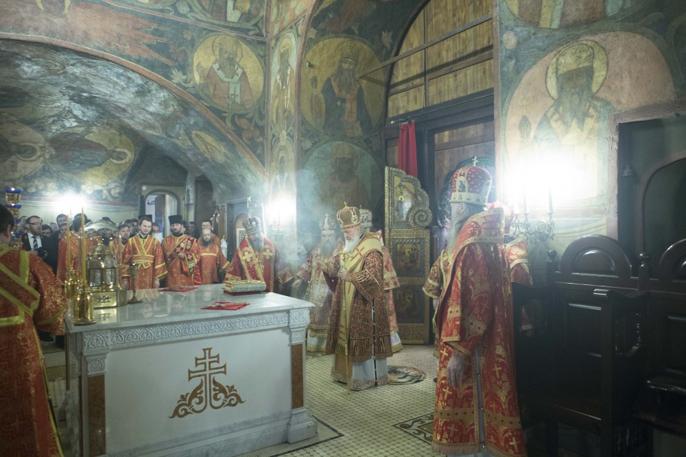 Патриаршее Богослужение в Сретенском монастыре.  Фото: Михаил Родионов