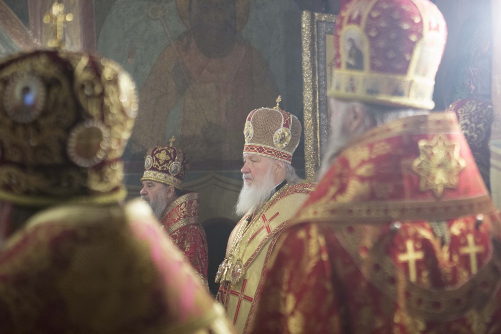 Патриаршее Богослужение в Сретенском монастыре.  Фото: Михаил Родионов