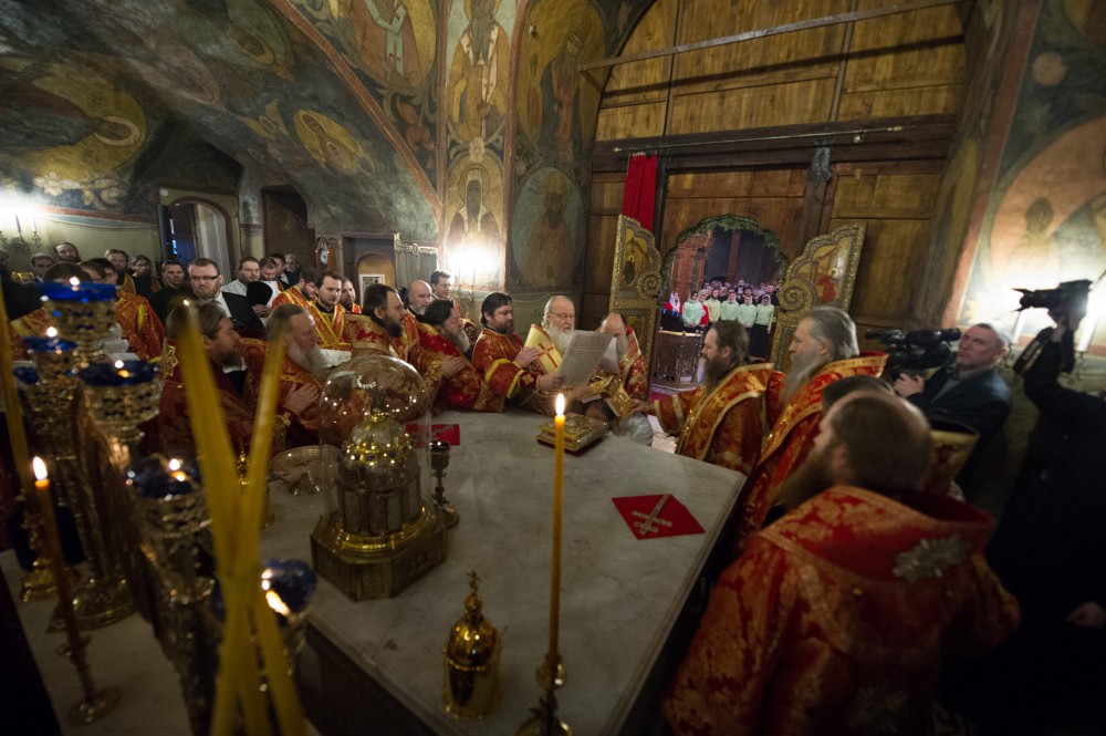 Патриаршее Богослужение в Сретенском монастыре.  Фото: Дмитрий Гливинский