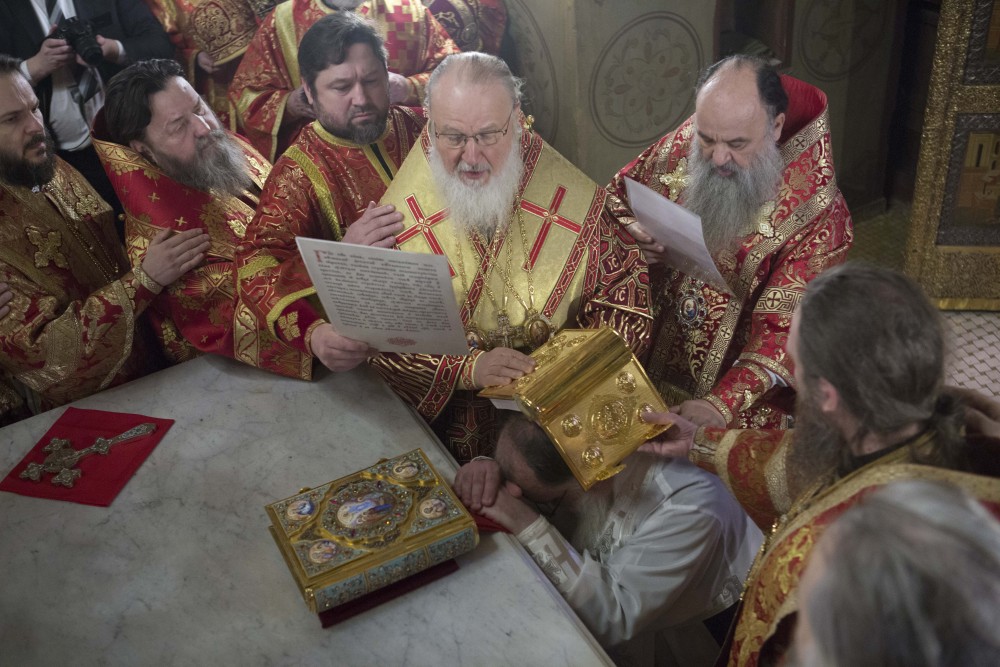 Патриаршее Богослужение в Сретенском монастыре.  Фото: Михаил Родионов
