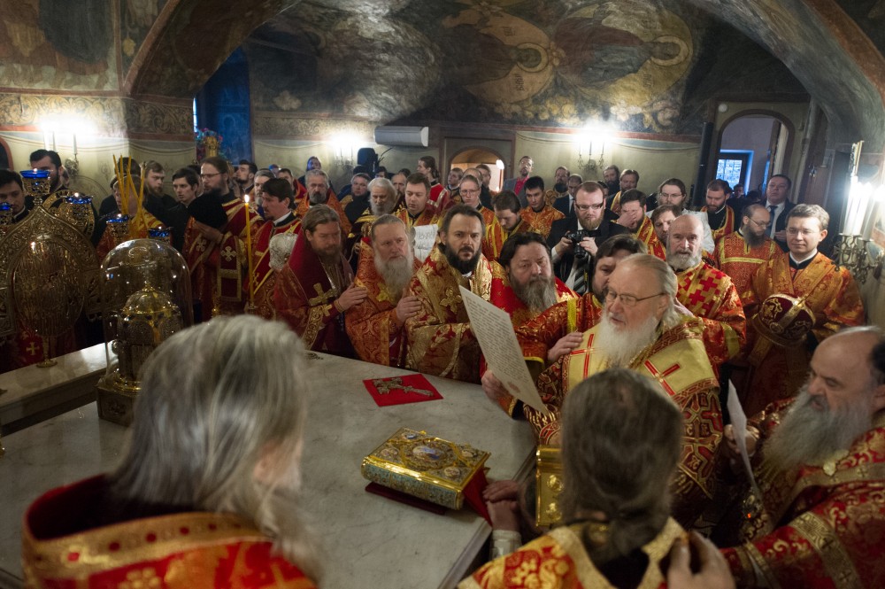 Патриаршее Богослужение в Сретенском монастыре.  Фото: Дмитрий Гливинский