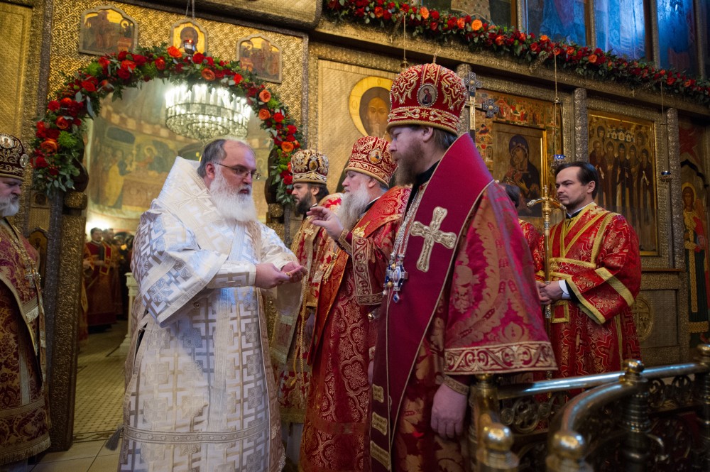 Патриаршее Богослужение в Сретенском монастыре.  Фото: Дмитрий Гливинский