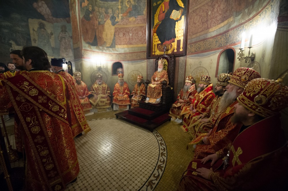 Патриаршее Богослужение в Сретенском монастыре.  Фото: Дмитрий Гливинский