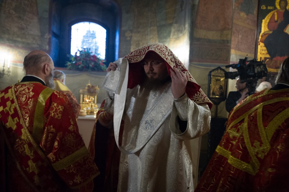 Патриаршее Богослужение в Сретенском монастыре.  Фото: Дмитрий Гливинский