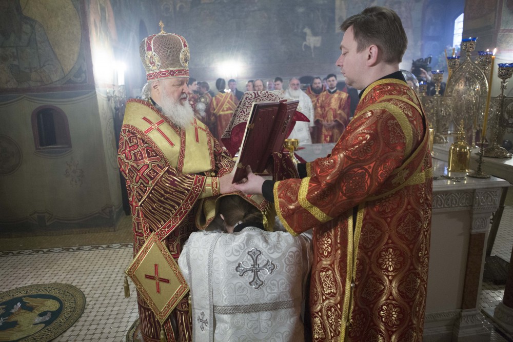Патриаршее Богослужение в Сретенском монастыре.  Фото: Михаил Родионов