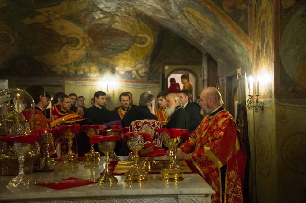 Патриаршее Богослужение в Сретенском монастыре.  Фото: Дмитрий Гливинский