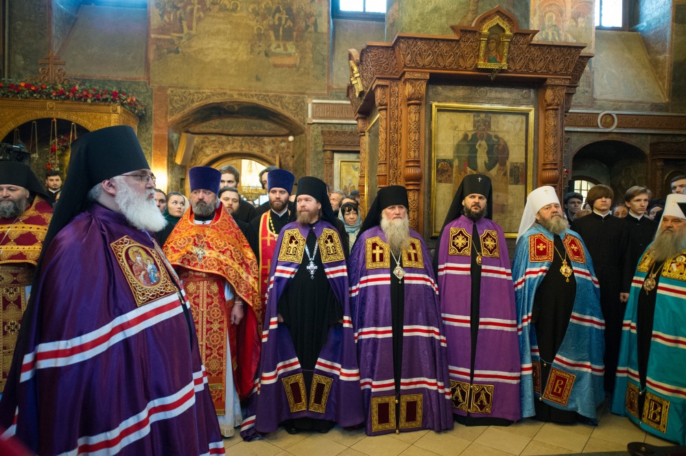 Патриаршее Богослужение в Сретенском монастыре.  Фото: Дмитрий Гливинский