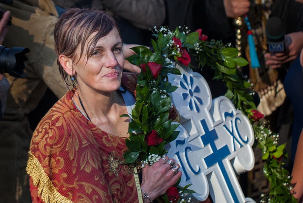 Valjevo. The winner of the traditional swim by the dam on the Gradac River was technologist from Valjevo, Rada Munic. Valjevo diocese.