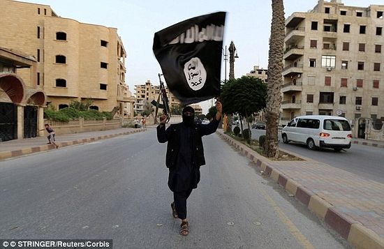 Concern: ISIS's black flag was raised in Bin Jawad the same day its fighters attacked the oil ports of Ras Lanuf and Sidra on January 4 (file photo). It is feared the terror group may now try to seize more oil installations.