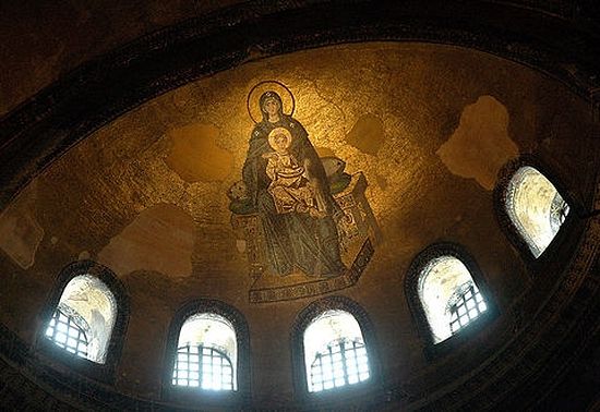 Mother of God and Child, Hagia Sophia, Constantinople.