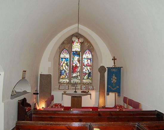 Two early crosses in Penally church(taken from www.ancientmonuments.info)