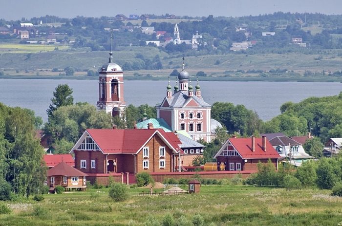 View of Lake Plescheevo with church of Forty Martyrs of Sebaste