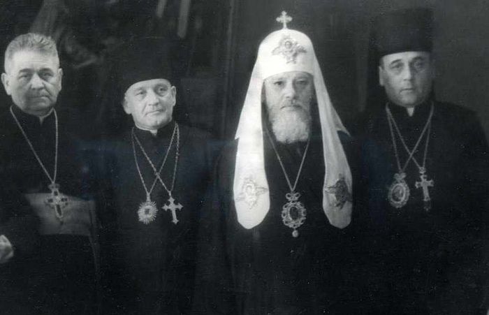 Делегация Львовского Собора с Патриархом Алексием I
