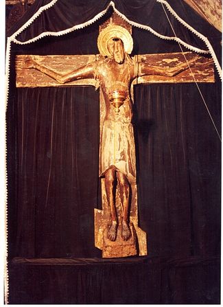 The Godenovo Cross adorned for Lent