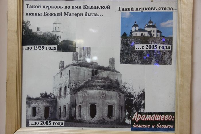 Храм в честь Казанской иконы Божией Матери, село Арамашево. Этапы разрушения и востановления