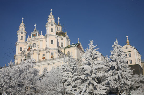 Почаевская лавра зимой