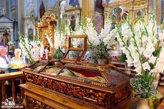 Reliquary with relics of the righteous St. Jonah Atamansky