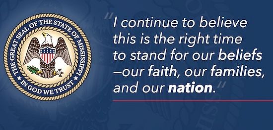 Mississippi Gov. Phil Bryant issued a statement after the passage of the state’s religious freedom bill, April 5, 2016 (Photo: F Read more at http://www.wnd.com/2016/04/mississippi-passes-religious-freedom-bill-aclu-livid/#jqxSuZUg1lXuYfhx.99