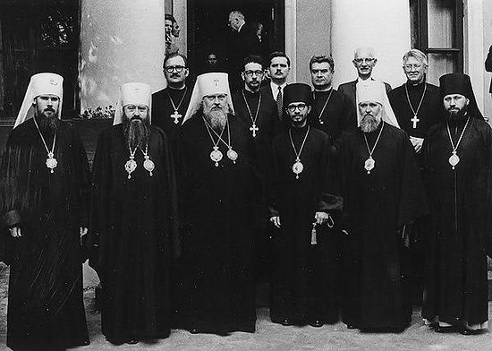 The OCA delegation with Russian hierarchs after the granting of autocephaly in April 1970.