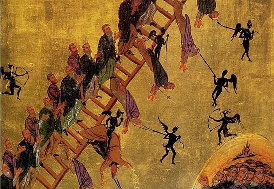 Who Created the Divine Ladder of Acsent Painting 