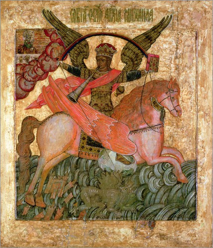 Archangel Michael triumphing over Antichrist