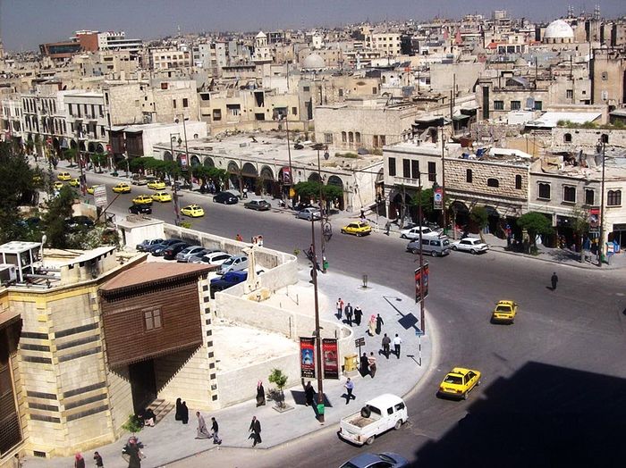 The old Christian district of Al-Jdayde in Aleppo.