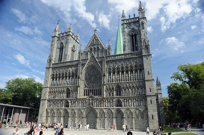 Nidaros Cathedral of the Church of Norway in Trondheim, Norway