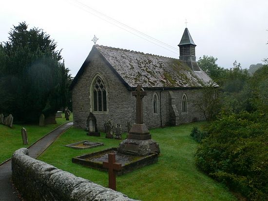 Church of St. Paternus or Padarn in Llanbadarn Fynydd, Powys (photo by Eirian Evans)