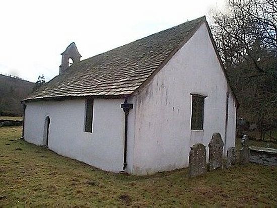 Church of St. Paternus or Padarn in Llanbadarn-y-Garreg, Powys (photo by Phil Jones)