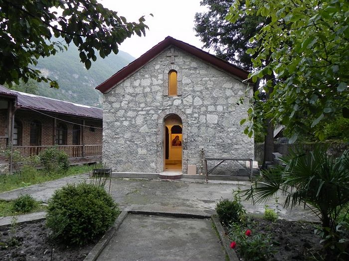 Монастырь прп. Максима Исповедника в г. Цагери (Грузия), где почивают его мощи