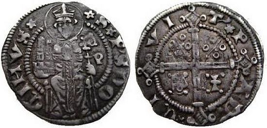 Монета, посвященная св. Просдокиму (1345 - 1359 гг.)