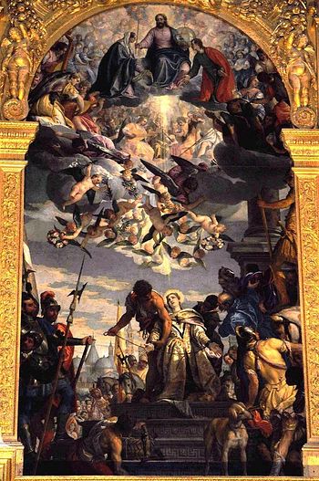 Алтарная картина «Мученичество святой Иустины» работы П. Веронезе