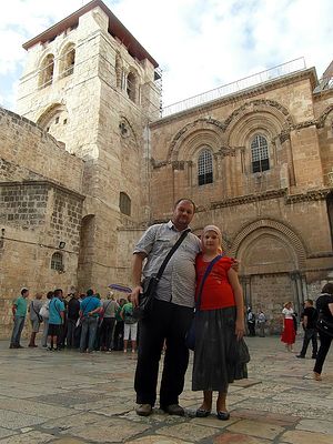 Игорь с Софией в Иерусалиме
