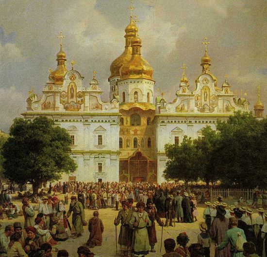 Худ. В.В. Верещагин. «Великая церковь Киево-Печерской Лавры» (1905 г.)