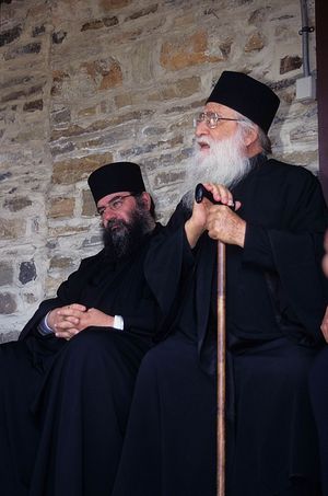 Старец Афанасий (Митилинеос) и будущий Лимасольский митрополит Афанасий