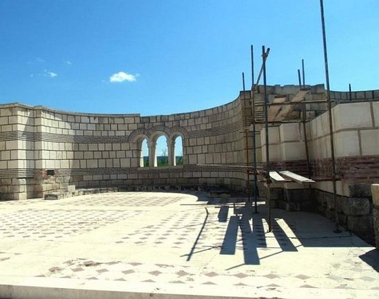 Recent photos of the restoration of the Great Basilica in Pliska by the Trud daily, as of June 1, 2016. Photos: Trud daily