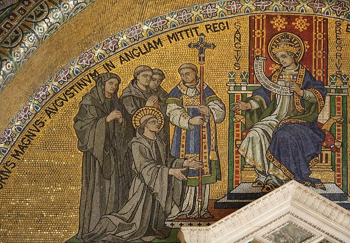Святитель Григорий Великий посылает св. Августина проповедовать на Британских островах