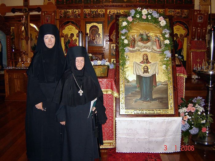 Игумения Евпраксия и мать Мария (Мирос)